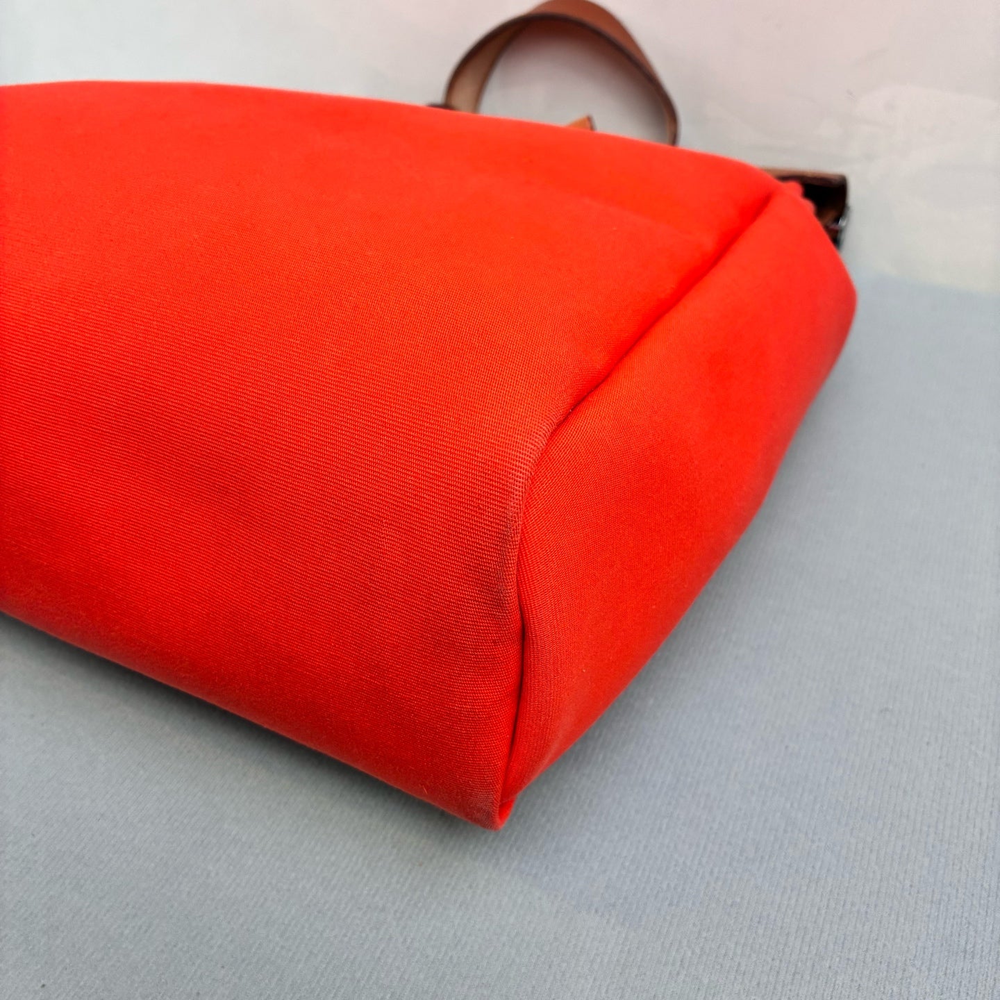 Hermes Herbag Backpack Handbag 95% New Size 30*36 Orange Canvas Frame G