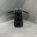 Dior Three-compartment Silk Rattan Checkered Black Lady Dior, 2017 Code, Interior Clean, In Stock.