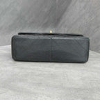 Chanel CF Jumbo Black Gold Lambskin Chain Bag 15 Opening