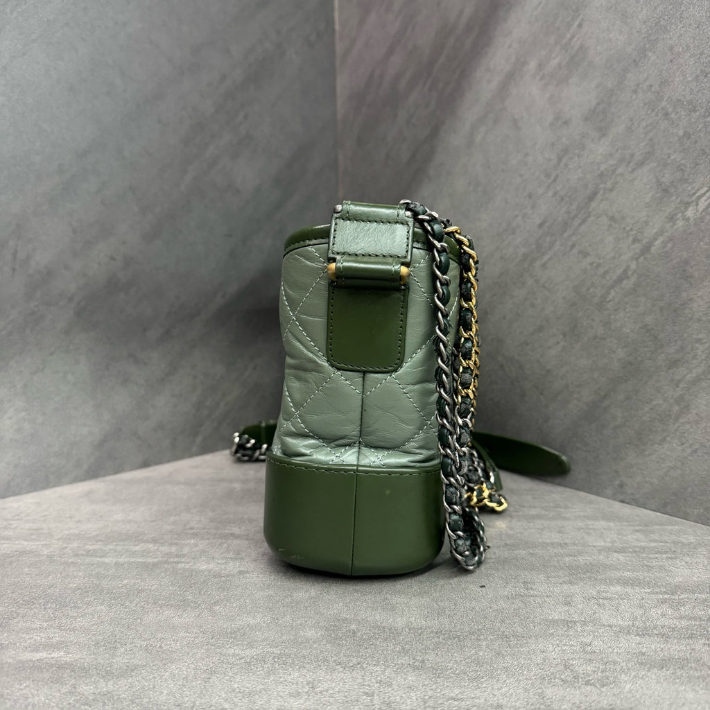 Chanel Small Green Gabrielle Bag, 24 Series, In Stock at Great Price