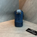 Chanel  Wander Small Blue and Black Color-Blocked Chain Bag 26 with Card