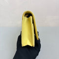 Chanel 25 cm Vanity Chain Bag in Milk Yellow with Classic Double C Logo and Pebble Grain Finish