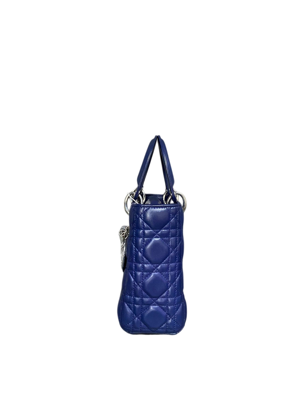 Dior Lady Dior Four Squares Blue Badge Shoulder Strap 17 Code