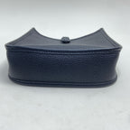 Hermes Black Silver Mini Evelyne 16 Shoulder Crossbody Bag with U Stamp