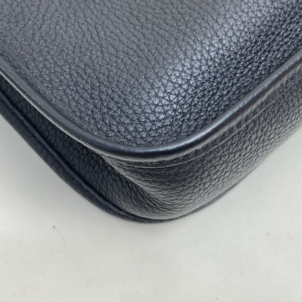 Hermes Black Silver Mini Evelyne 16 Shoulder Crossbody Bag with U Stamp