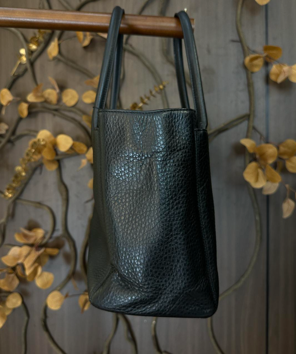 Chanel black cerf with silver hardware