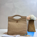 Chanel Vintage Lambskin 31Bag Small Handbag Shoulder Bag Milky Tea