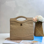 Chanel Vintage Lambskin 31Bag Small Handbag Shoulder Bag Milky Tea