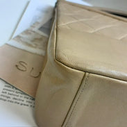 Chanel Vintage Lambskin 31Bag Small Handbag Shoulder Bag Milky Tea