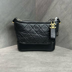 Chanel Small Boy Bag Black with Gold Chain - Chip Version