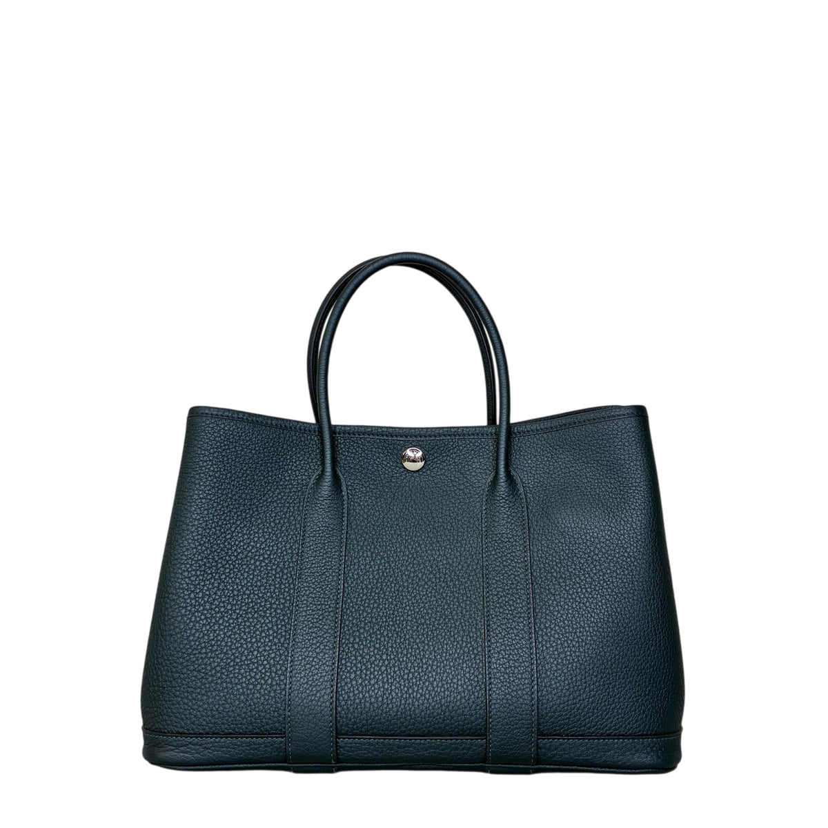 Hermès Garden Party Z Stamp 30 in Cypress Green with Silver Hardware, 99% New, Size 30*20.
