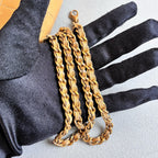 Chanel Baguette Ginger Yellow Diamond Quilted Long CF Underarm Bag