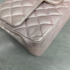 Chanel Champagne Gold Lambskin Classic Flap Chain Bag