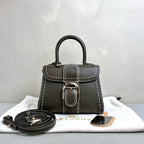 Delvaux Brillant 99 Jungle Green Exterior Stitching Calfskin Leather Silver Hardware Shoulder Bag, Official Price 5580