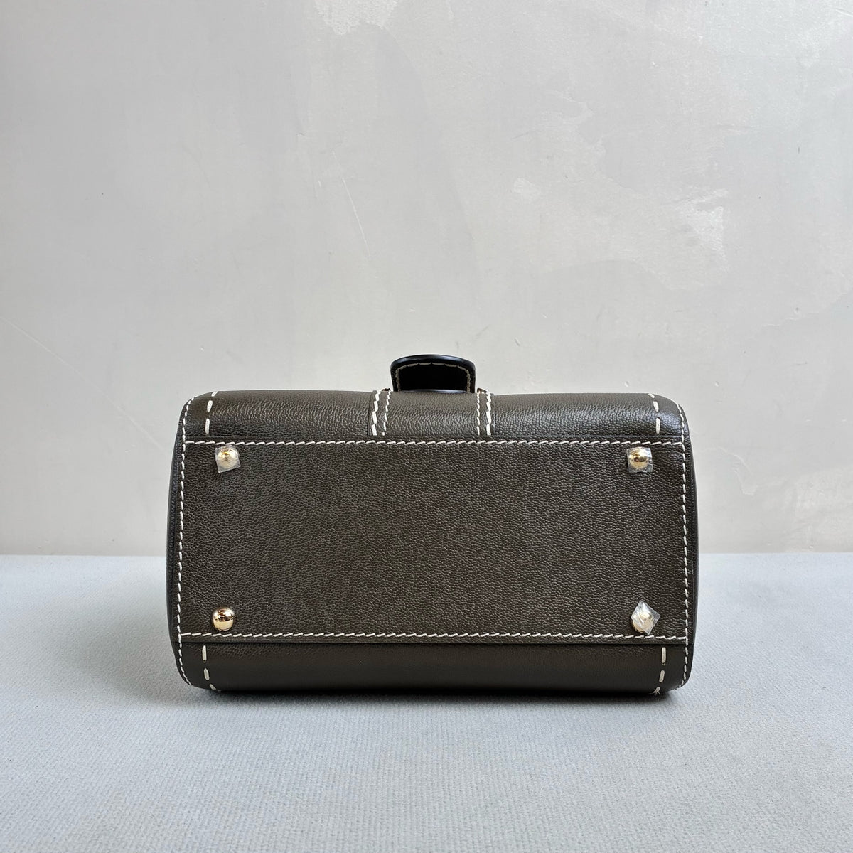Delvaux Brillant 99 Jungle Green Exterior Stitching Calfskin Leather Silver Hardware Shoulder Bag, Official Price 5580