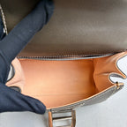 Delvaux Brillant 99 Jungle Green Exterior Stitching Calfskin Leather Silver Hardware Shoulder Bag, Official Price 5580