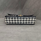 CHANEL Classic Flap Houndstooth Woven Chain Shoulder Bag, Chip Version