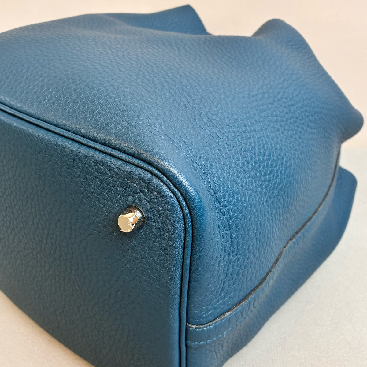 Hermes Picotin 22 Stamp A Blue TC Leather Silver Hardware