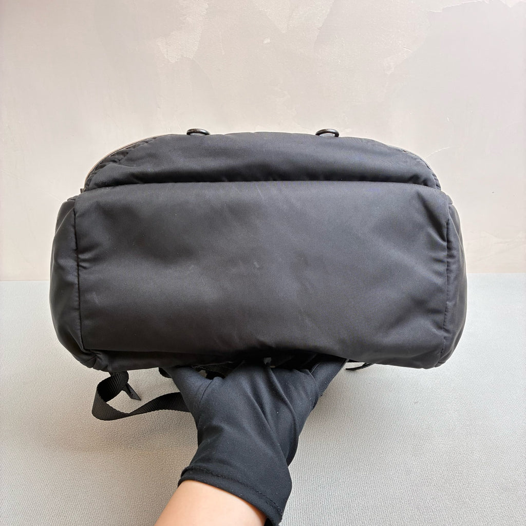 Prada Runway Flame Backpack Black Nylon
