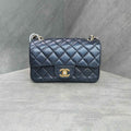 CHANEL Classic Flap Card Holder Mini Black Lambskin Gold Hardware Chain Bag 23 Series