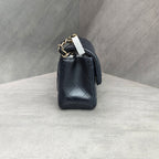 CHANEL Classic Flap Card Holder Mini Black Lambskin Gold Hardware Chain Bag 23 Series