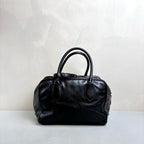 Prada Black Inside Blue Lining Small Top Handle Crossbody Bag