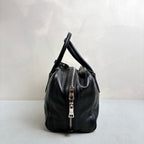 Prada Black Inside Blue Lining Small Top Handle Crossbody Bag