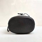 Chanel Vintage Gold Ball Bucket Bag with Calfskin Leather and Thin Strap