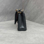 Chanel CF Black Gold Caviar Leather Chain Bag