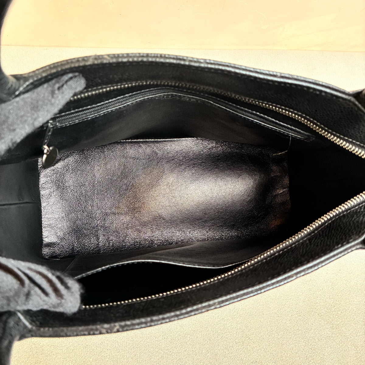 Chanel Hilton Black Tote Bag, Pebbled Calfskin, Classic Double C Embossing, Hand Carry Style, Large Capacity, Practical for Commuting