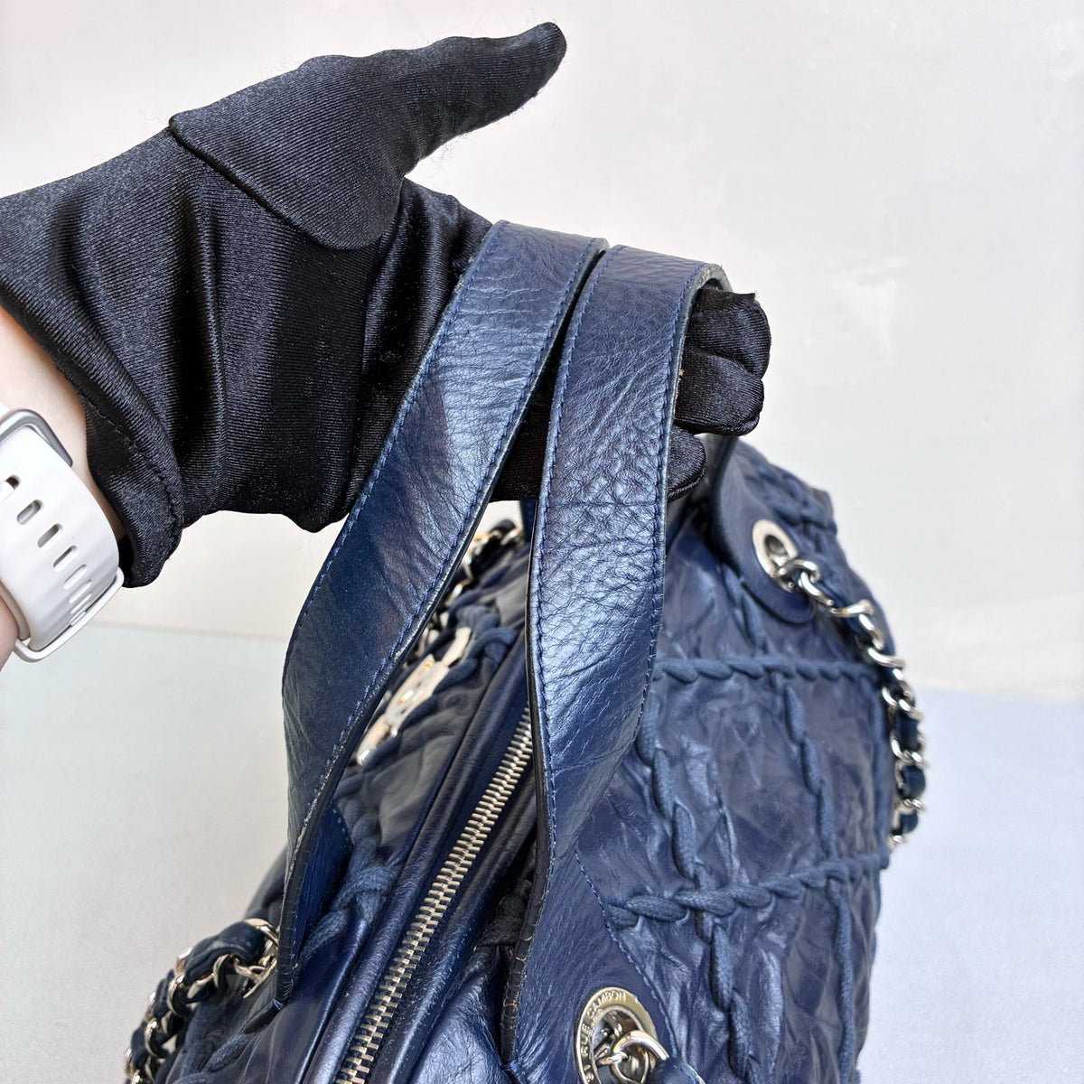 Chanel 15 Series Chain Bag in Dark Blue