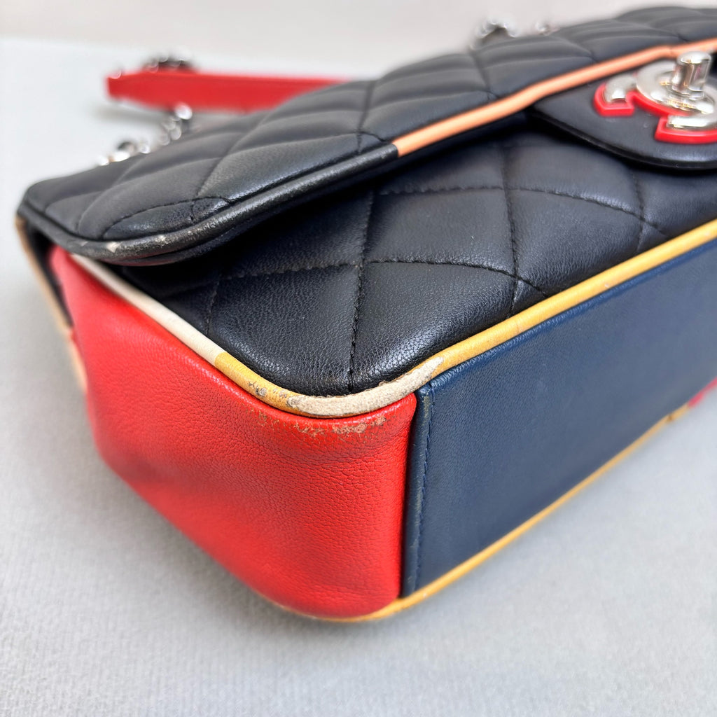Chanel 17C Collection Seasonal Limited Edition Classic Flap Bag with Colorful Trims