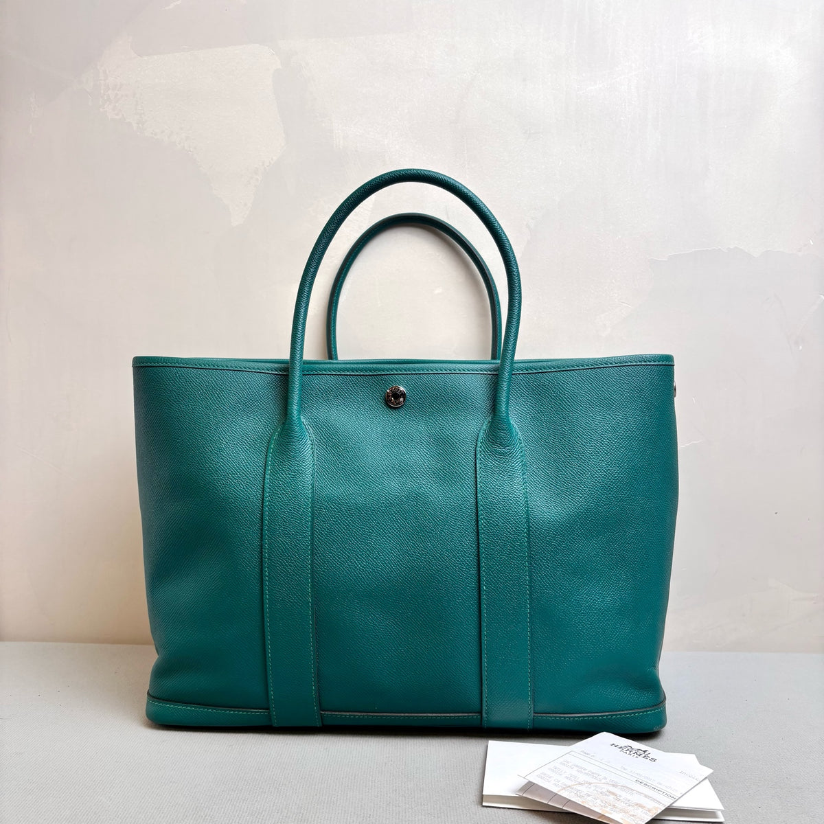 Hermes Garden Party Emerald Green
