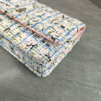 Chanel Limited Edition Pink-Blue Tweed WOC Chain Bag