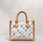 Louis Vuitton Takashi Murakami White Multicolor OnTheGo Small