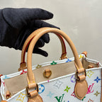 Louis Vuitton Takashi Murakami White Multicolor OnTheGo Small