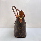 LV Louis Vuitton Neverfull BB Monogram Mini Tote Chip Version with Pouch and Wide Woven Shoulder Strap