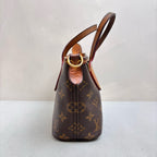 LV Louis Vuitton Neverfull BB Monogram Mini Tote Chip Version with Pouch and Wide Woven Shoulder Strap