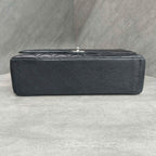 Chanel CF 19K Black Silver Hardware Caviar Leather Chain Bag