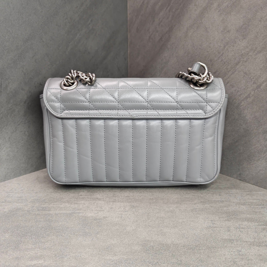 Gucci Marmont Grey Silver Hardware 036 Black Label