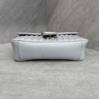 Gucci Marmont Grey Silver Hardware 036 Black Label