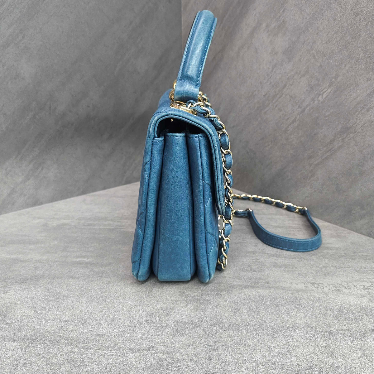 Chanel Trendy CC Blue with Gold Hardware 23xxxx