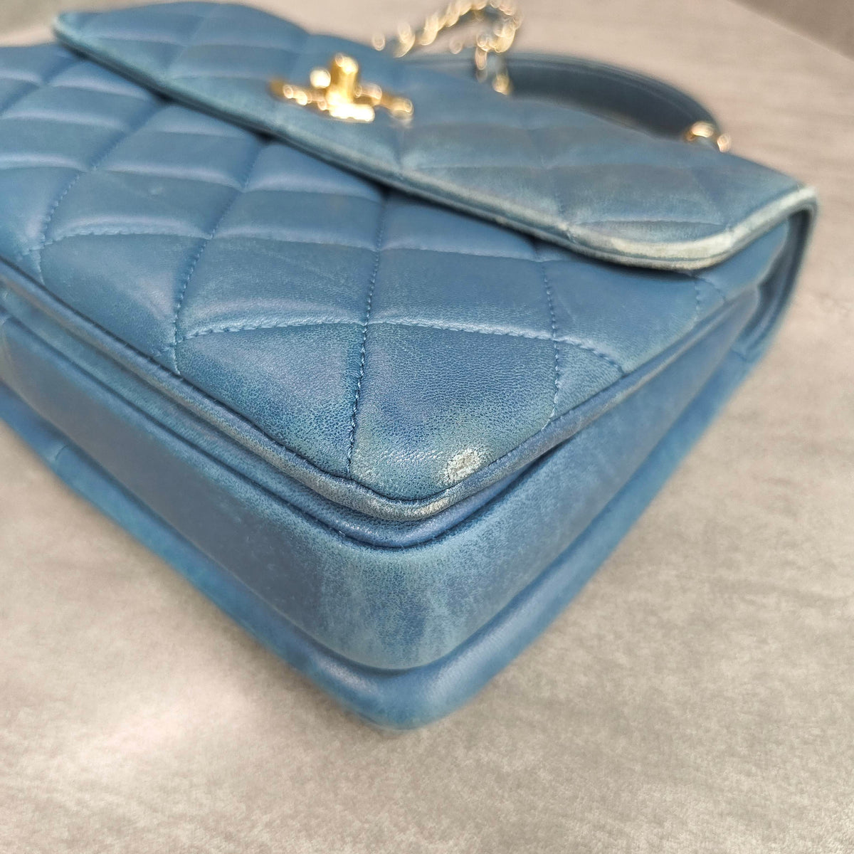 Chanel Trendy CC Blue with Gold Hardware 23xxxx