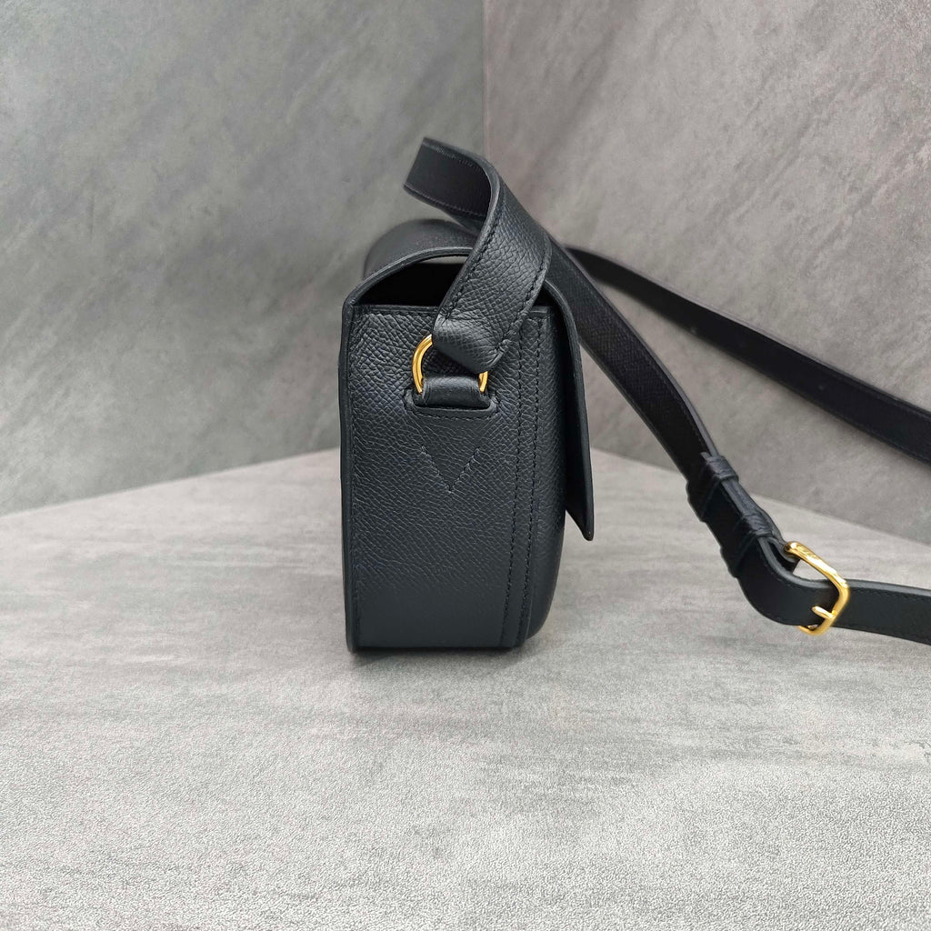 Hermes Della Elan Black Gold Hardware B Stamp