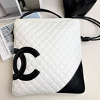 Chanel Black and White Colorblock Cambon Series Large Camera Bag Crossbody Bag