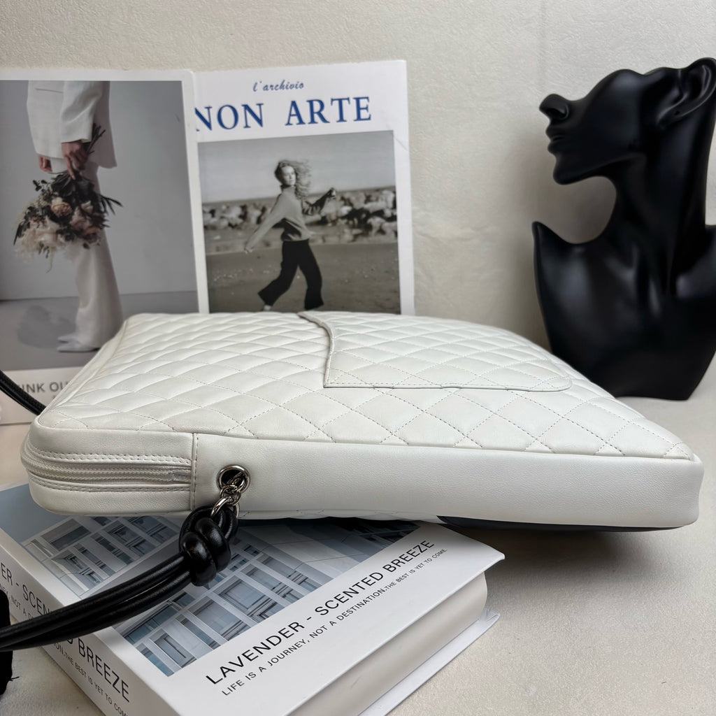 Chanel Black and White Colorblock Cambon Series Large Camera Bag Crossbody Bag