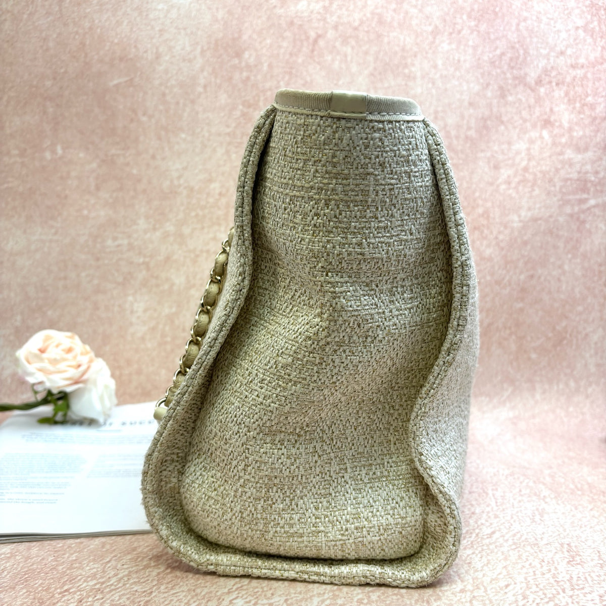 Chanel Deauville Canvas and Leather Beach Bag