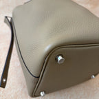 Hermès Picotin Togo Trench Gray W Stamp with Box, Dust Bag, Lock and Keys
