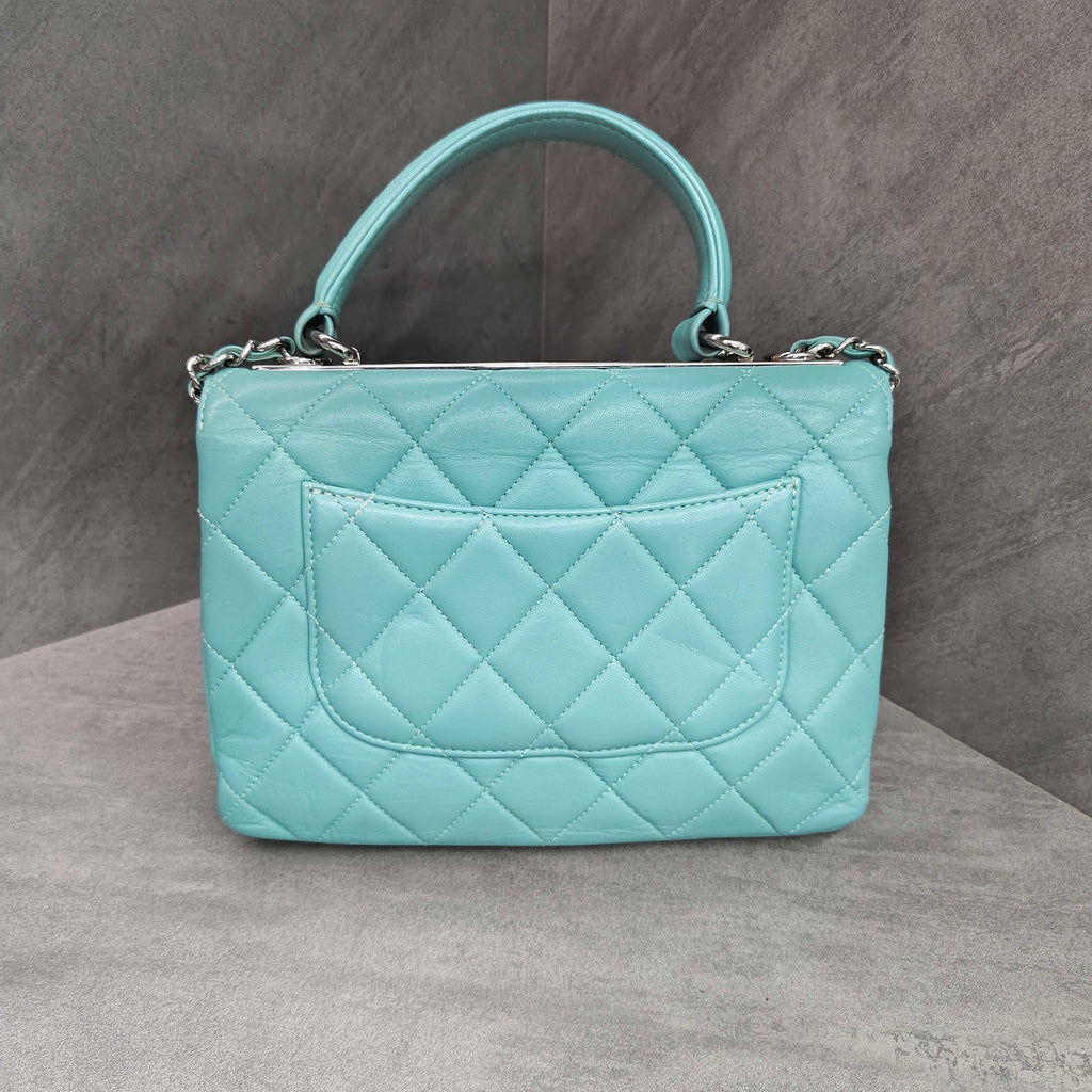Chanel Trendy CC Blue Silver Hardware Handbag Crossbody Bag
