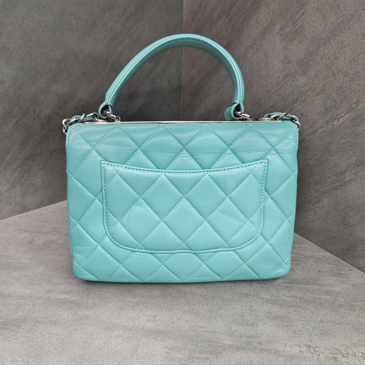 Chanel Trendy CC Blue Silver Hardware Handbag Crossbody Bag